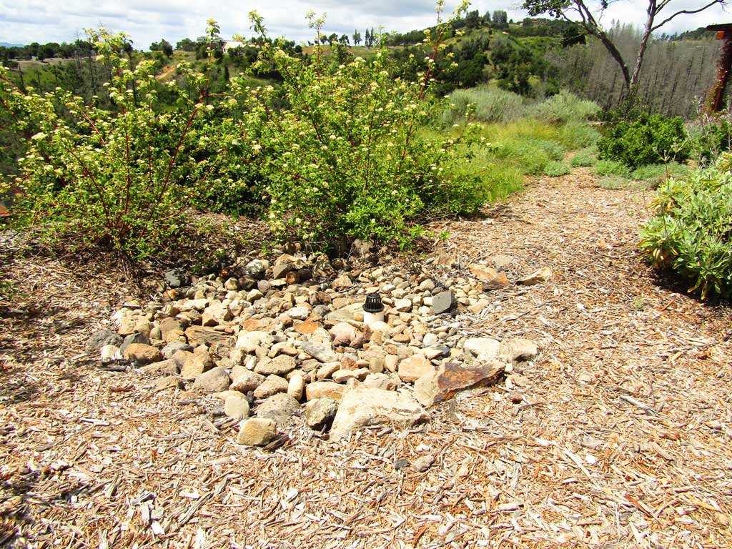 Restored waterway with erosion-controlled banks